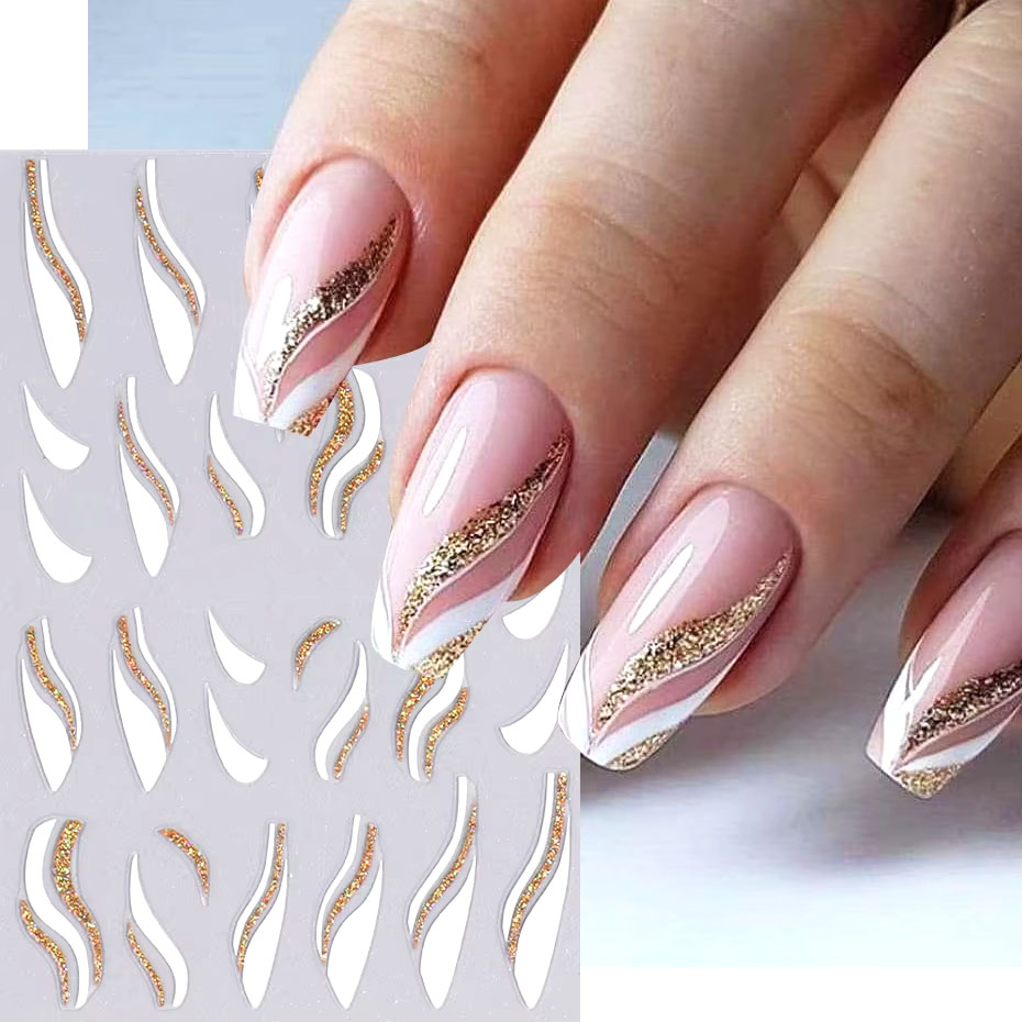 Nail Art Xmas Design - 1 Uds. Pegatinas para uñas de