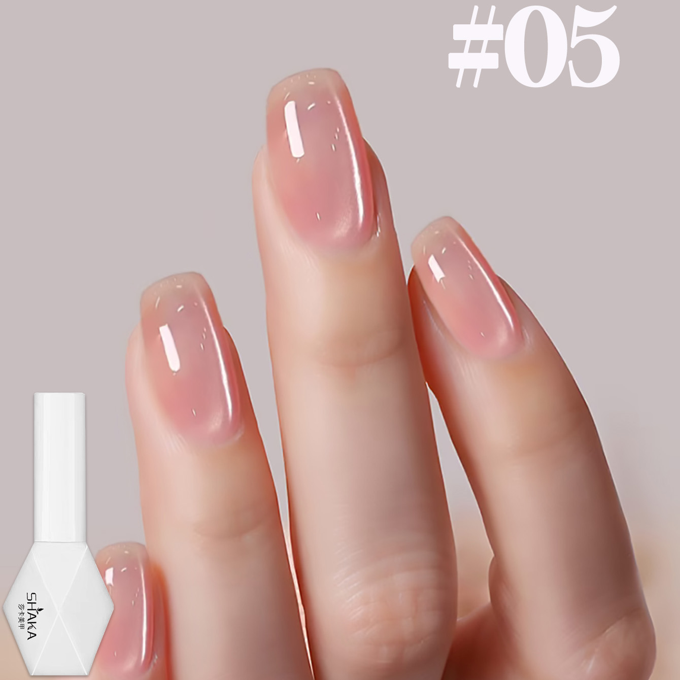 Nail Art Cat Eye Pink - SHAKA 1-12 piezas Esmalte de Uñas