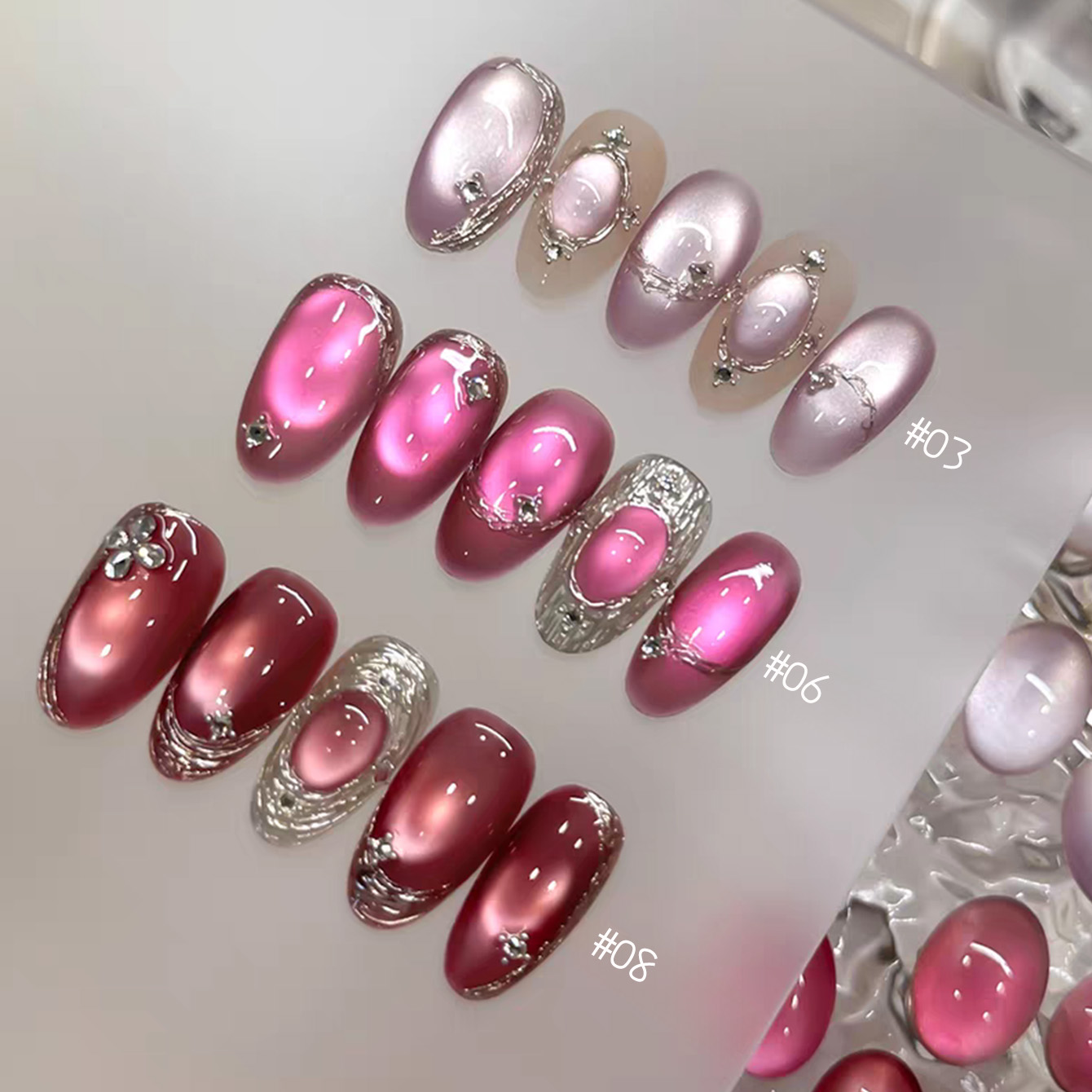 Nail Art Cat Eye Pink - 1 unidad TC 2026 Popular de