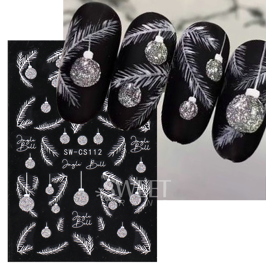 Nuevas pegatinas de esmalte de - Nail Art Xmas Design reseña y precio