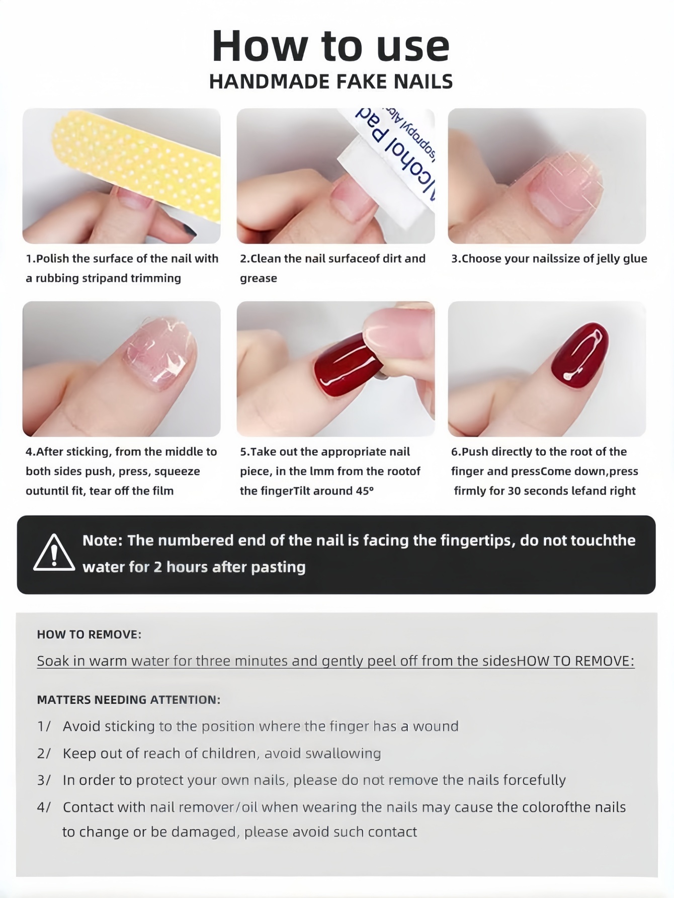 Juego de 10 piezas de uñas pos - Nail Art Quotes reseña y precio