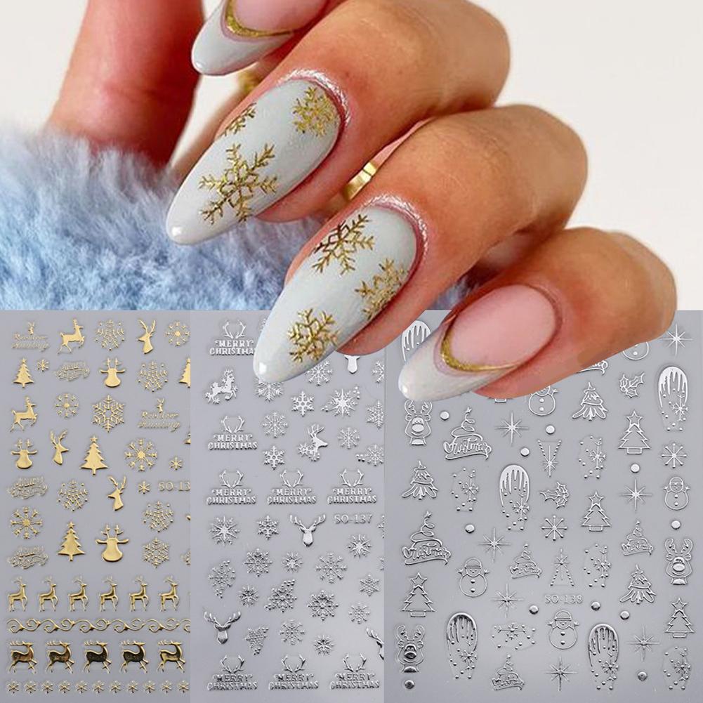 Pegatinas navideñas para decor - Nail Art Xmas Design reseña y precio