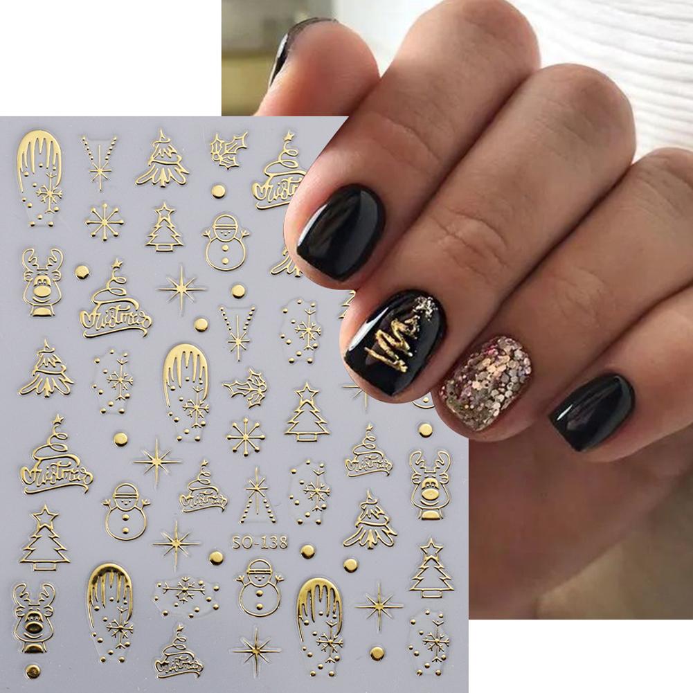 Pegatinas navideñas para decor - Nail Art Xmas Design reseña y precio