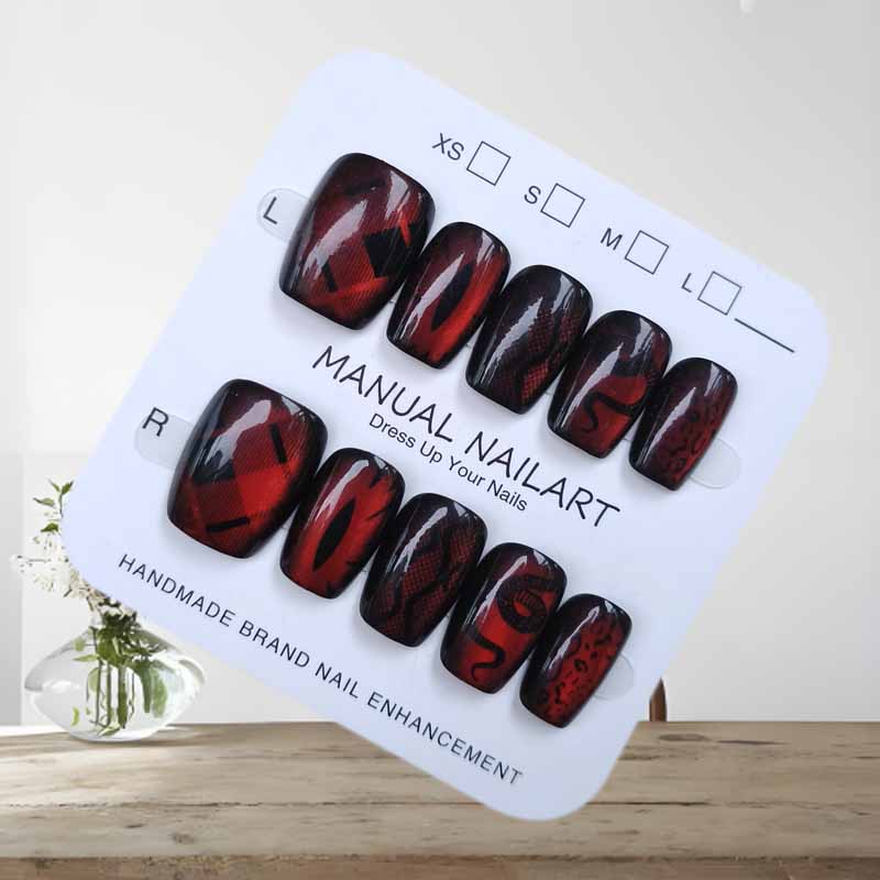 10 Uds estilo oscuro viento fr - Nail Art Emerald Blue reseña y precio