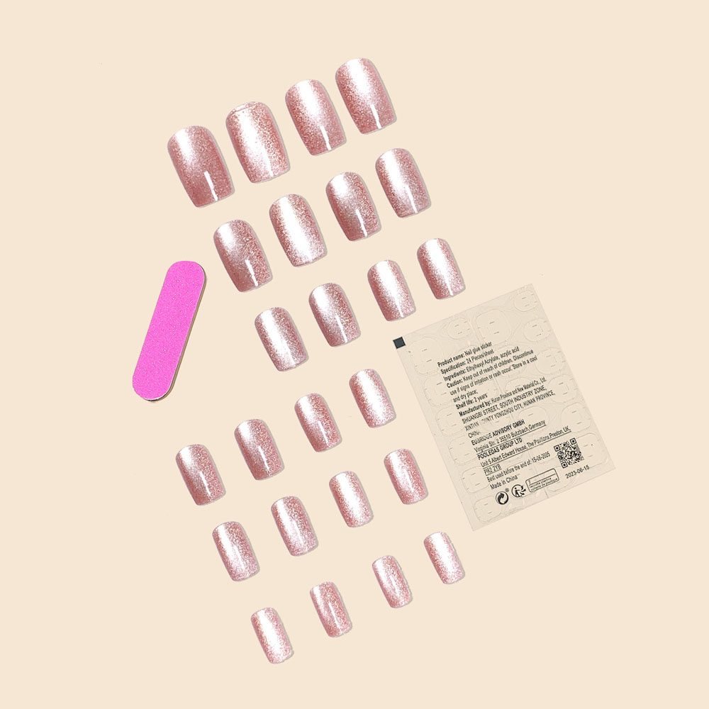 Tendencia de moda mujeres niña - Nail Art Cat Eye Pink reseña y precio