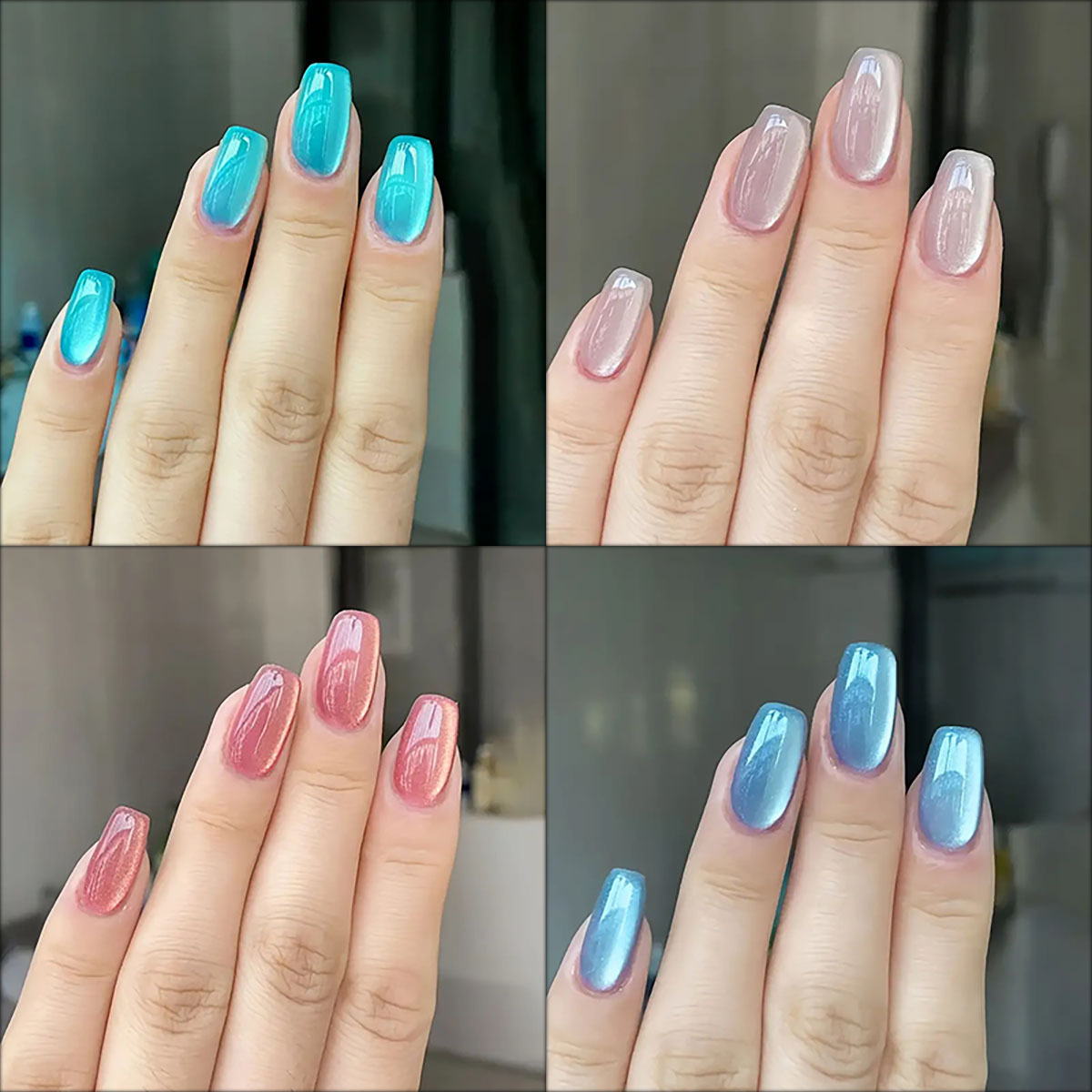 24 uds/30 Uds uñas postizas de - Nail Art Cat Eye Pink reseña y precio
