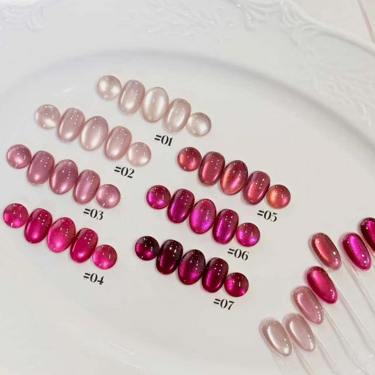 MIANEL Verano 2026 Gel de Uñas - Nail Art Cat Eye Pink reseña y precio