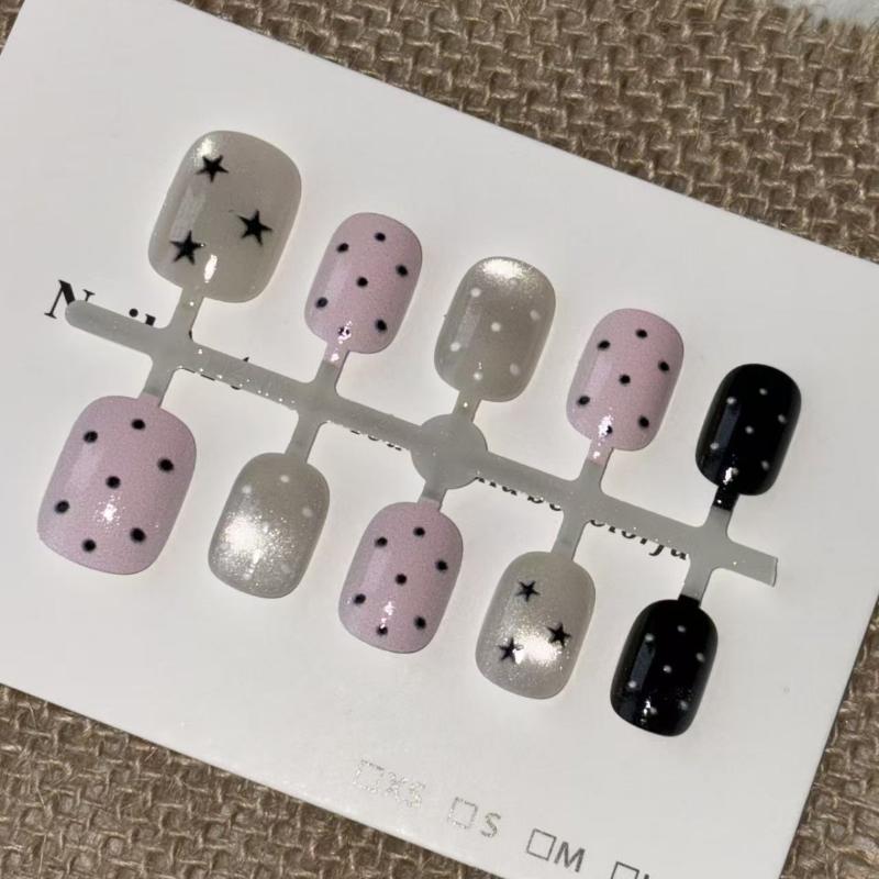 10 Uds. Uñas Postizas de Ojo d - Nail Art Cat Eye Pink reseña y precio