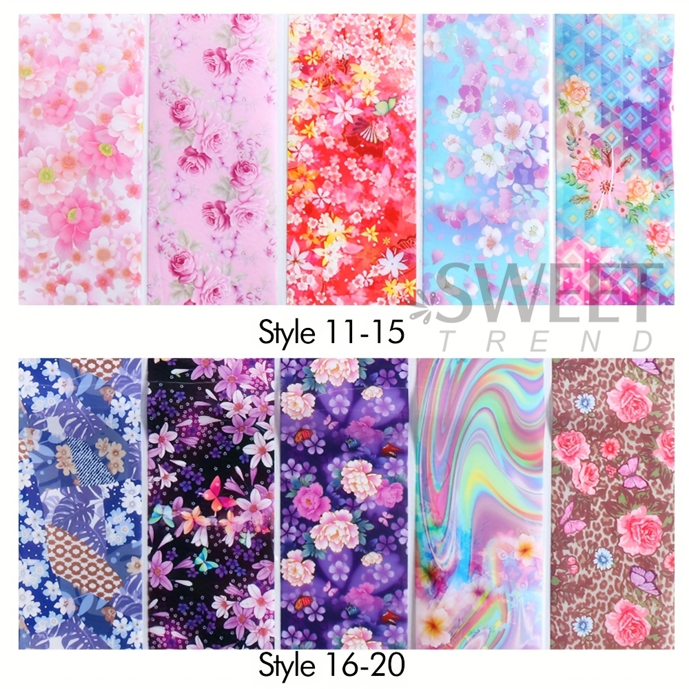 20 piezas de papel de transfer - Nail Art Quotes reseña y precio