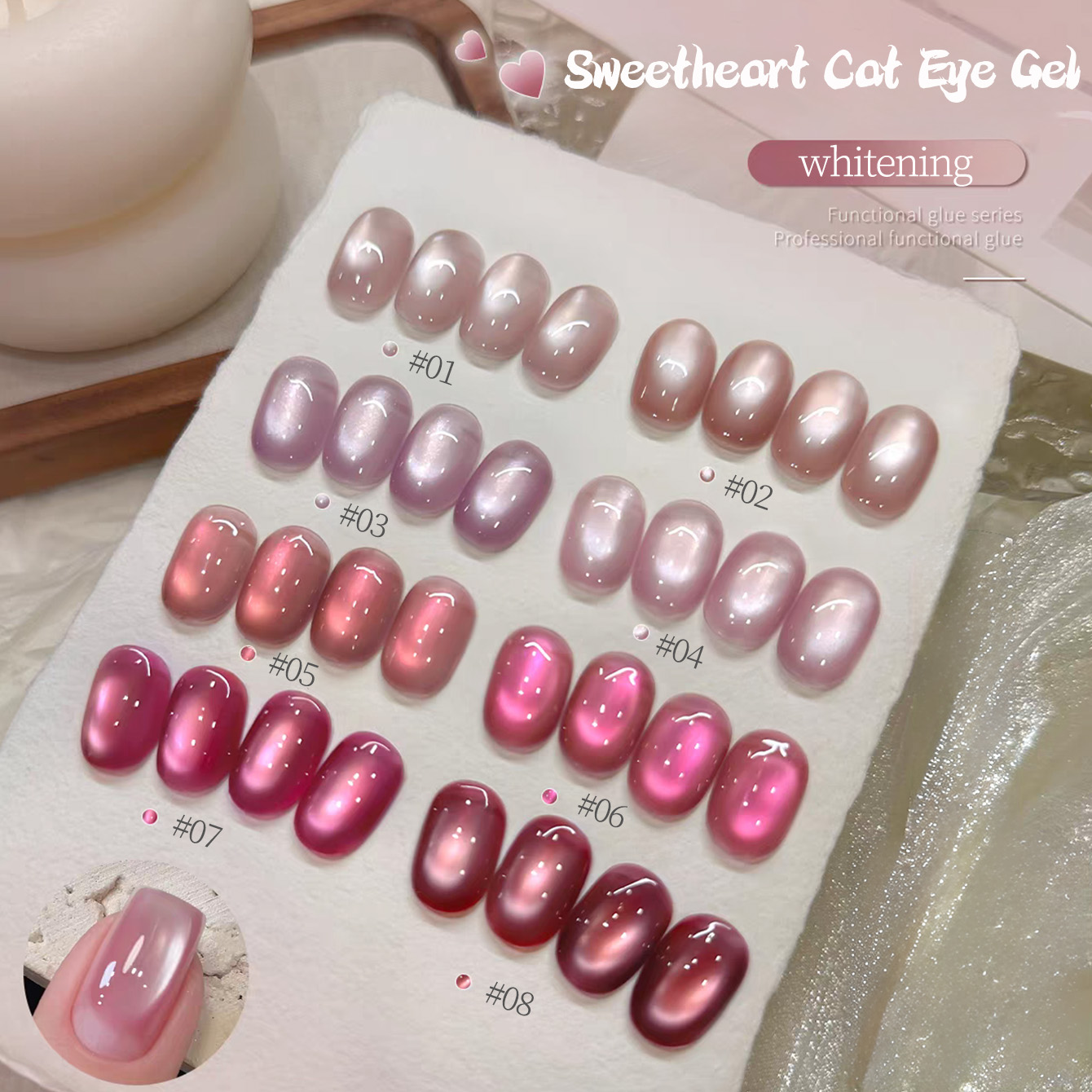 1 unidad TC 2026 Popular de Ve - Nail Art Cat Eye Pink reseña y precio