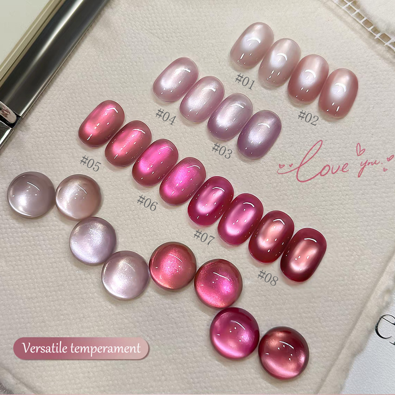 1 unidad TC 2026 Popular de Ve - Nail Art Cat Eye Pink reseña y precio