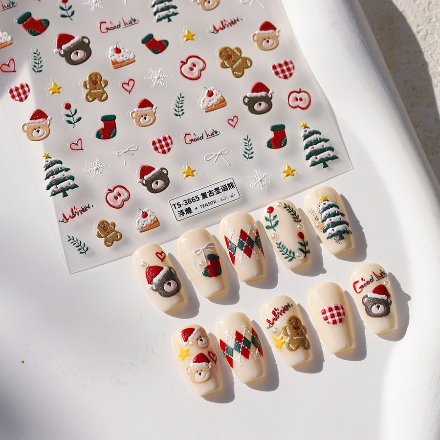 Lindas pegatinas para uñas de  - Nail Art Xmas Design reseña y precio
