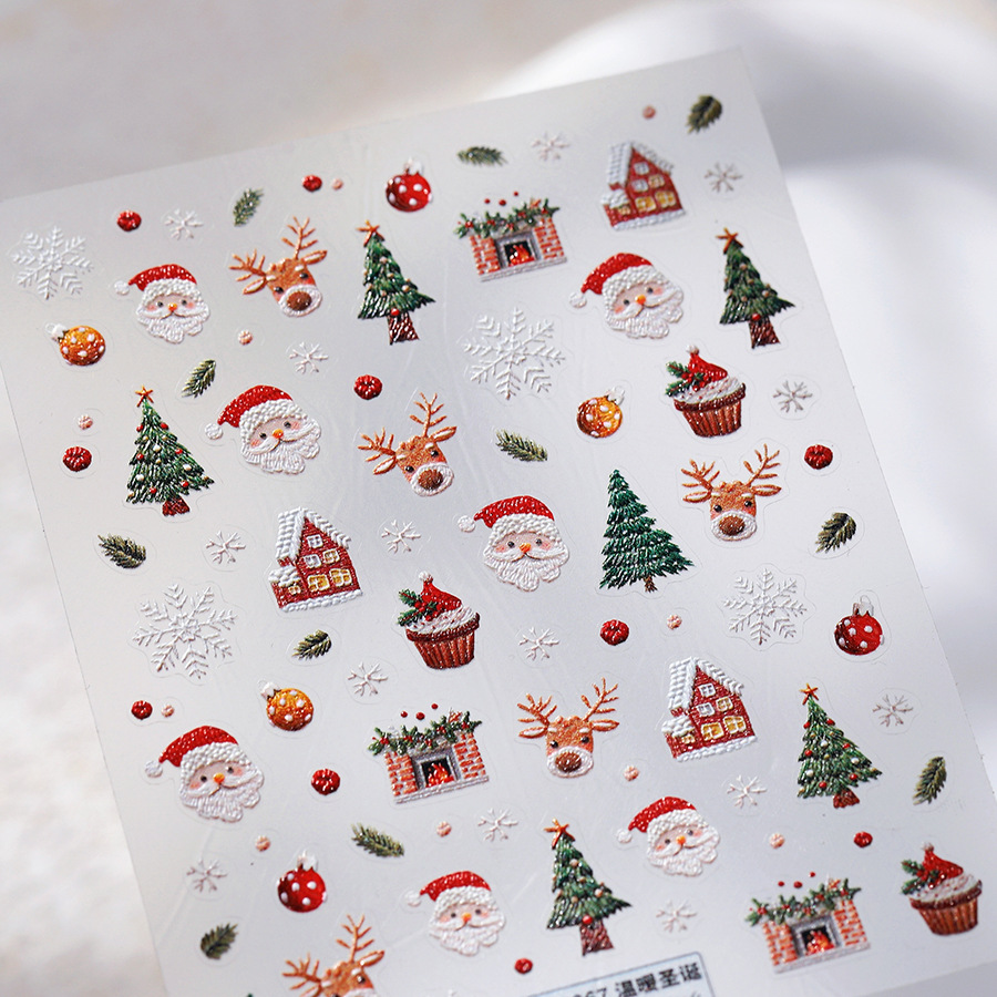 Lindas pegatinas para uñas de  - Nail Art Xmas Design reseña y precio