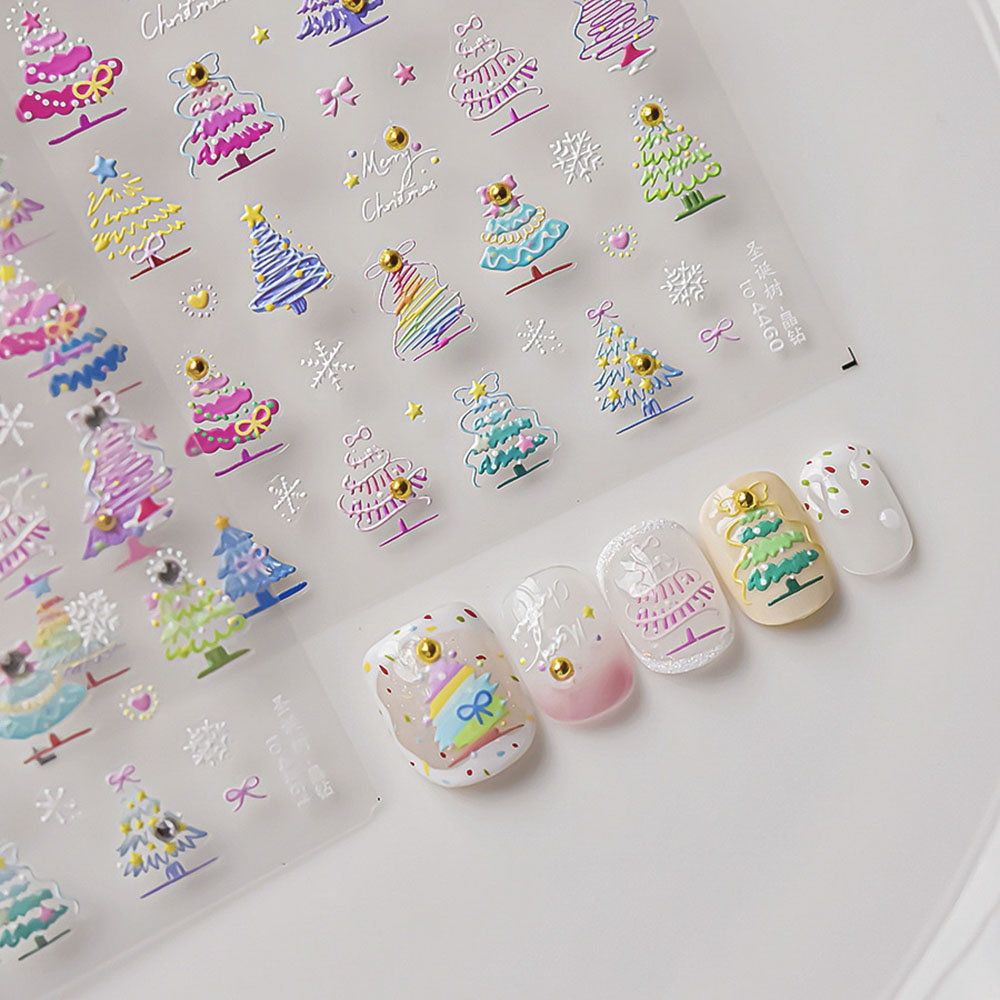 Calcomanías de pegatinas navid - Nail Art Xmas Design reseña y precio