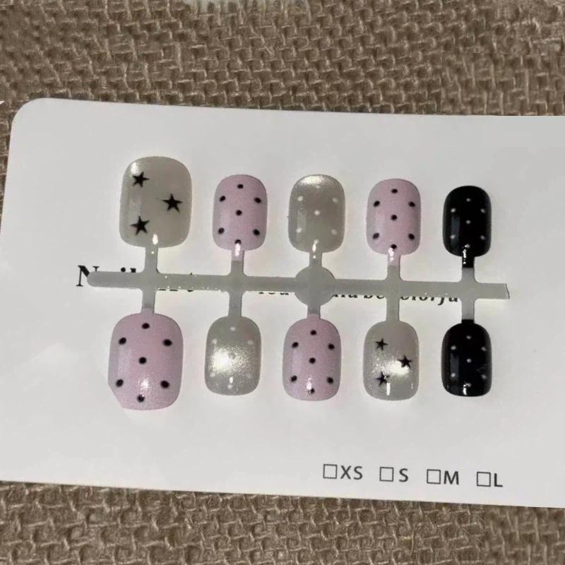 /Vly/10 Uñas Postizas de Gato  - Nail Art Cat Eye Pink reseña y precio
